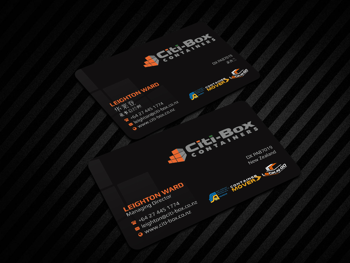 Business Card Design by Creations Box 2015 for Citi-Box Containers | Design #21155345