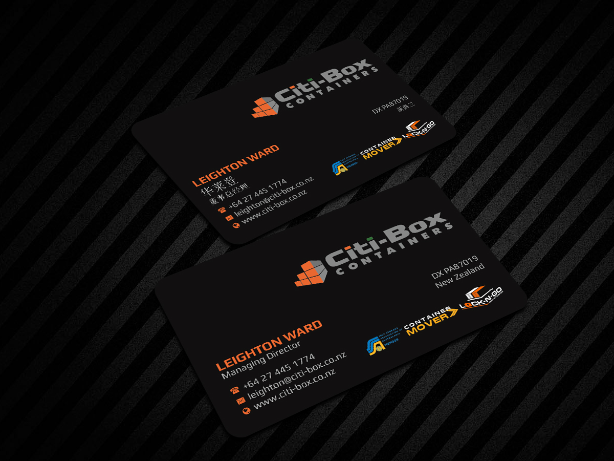 Business Card Design by Creations Box 2015 for Citi-Box Containers | Design #21155346