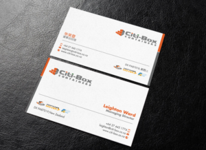 Business Card Design by chandrayaan.creative for Citi-Box Containers | Design: #21142779