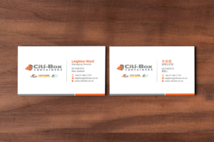 Business Card Design by chandrayaan.creative for Citi-Box Containers | Design: #21142783