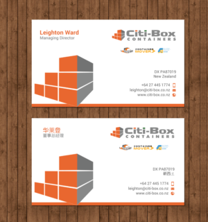 Business Card Design by chandrayaan.creative for Citi-Box Containers | Design: #21142793