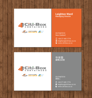 Business Card Design by chandrayaan.creative for Citi-Box Containers | Design: #21142797