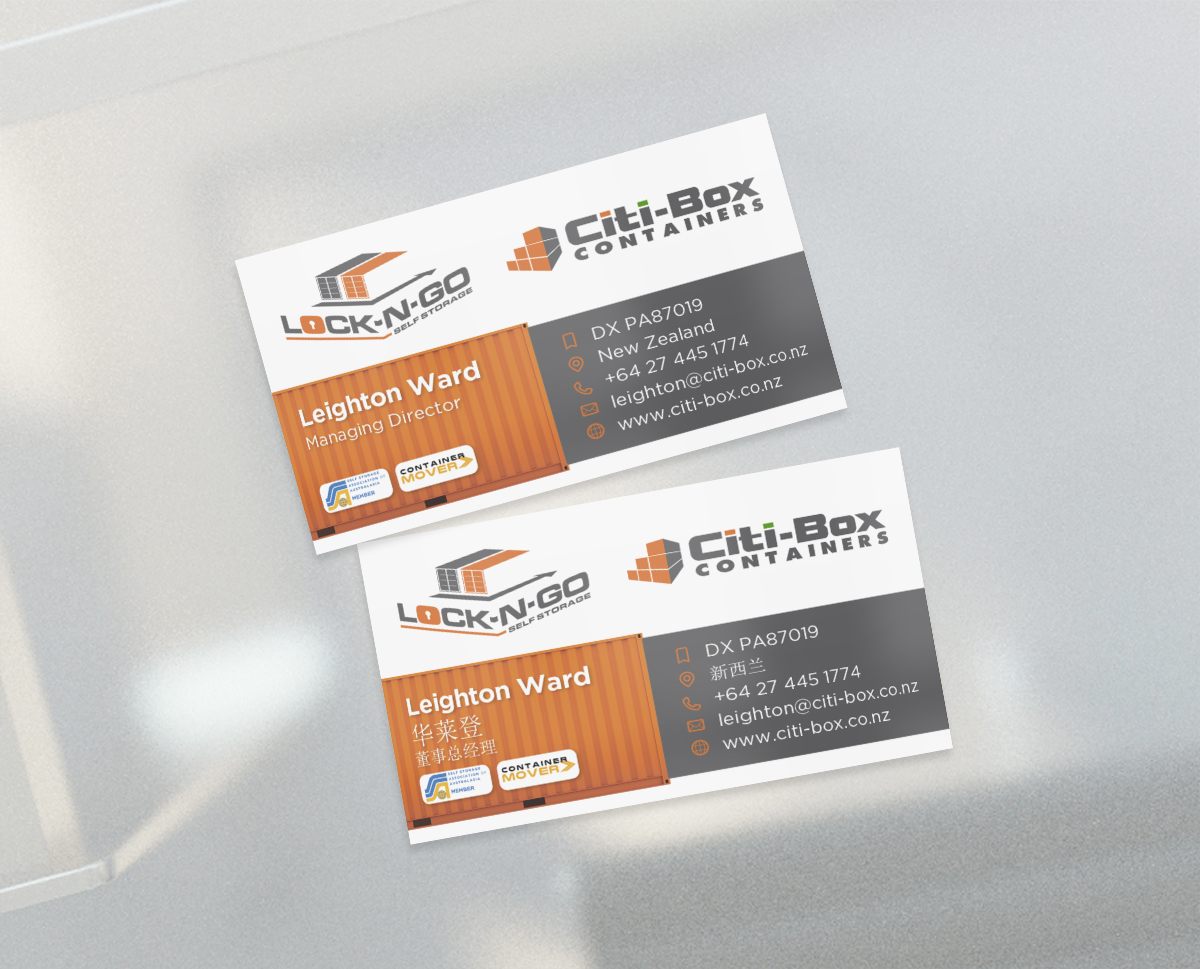 Business Card Design by MPStudio for Citi-Box Containers | Design #21142259