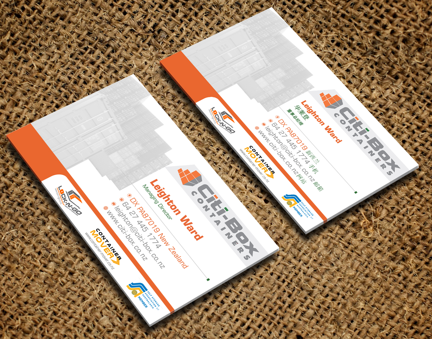 Business Card Design by Petter Goms for Citi-Box Containers | Design #21179115