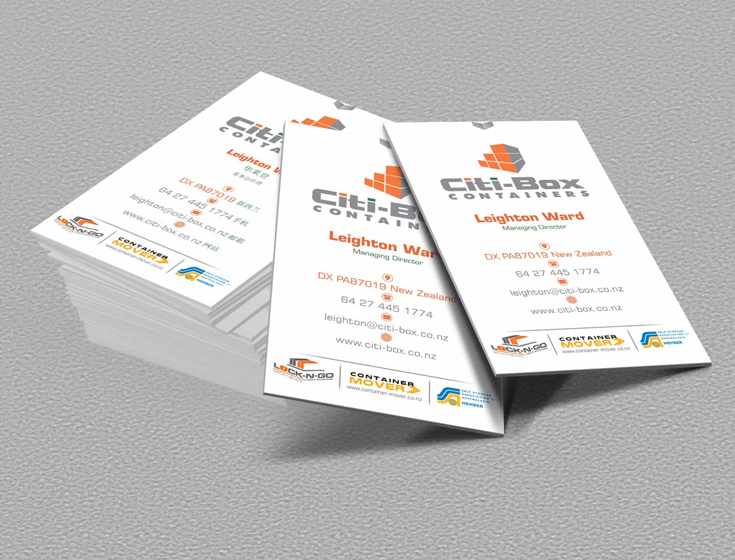 Business Card Design by Petter Goms for Citi-Box Containers | Design #21179367