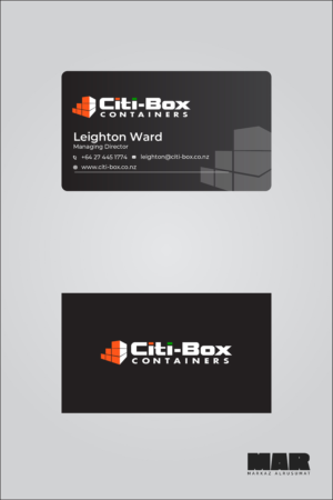 Business Card Design by MarkazAlrusumatOfficial for Citi-Box Containers | Design: #21188354