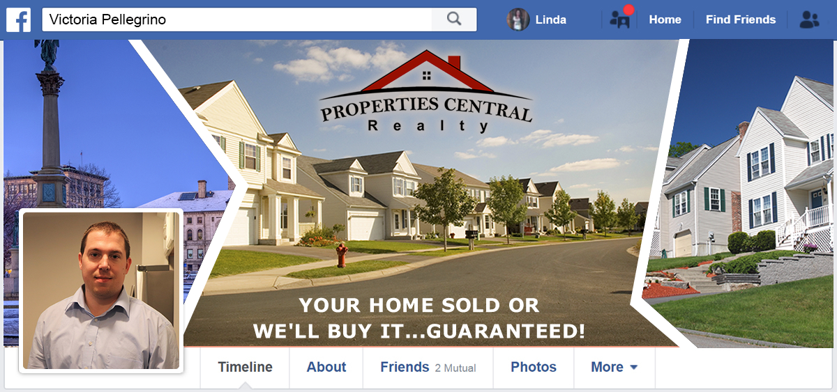 Diseño de Facebook por Infinitive Technology para Properties Central, Inc | Diseño #21140796