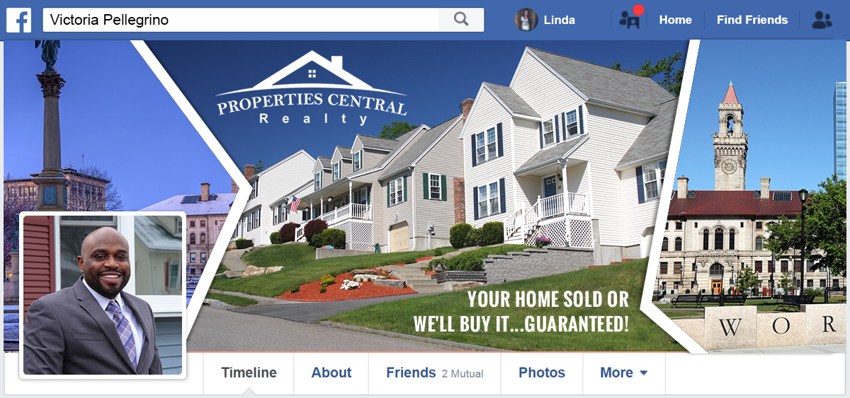 Diseño de Facebook por Infinitive Technology para Properties Central, Inc | Diseño #21140797