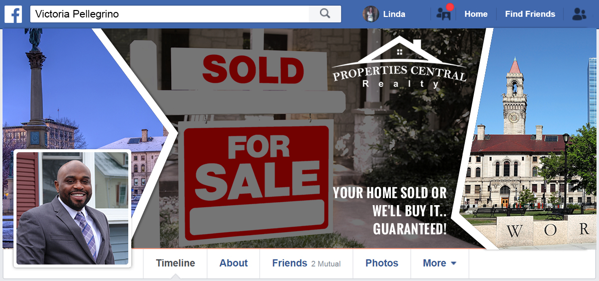 Diseño de Facebook por Infinitive Technology para Properties Central, Inc | Diseño #21140841