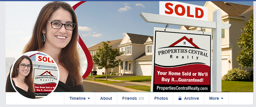 Facebook Design by Hristo Itchov for Properties Central, Inc | Design #21187847