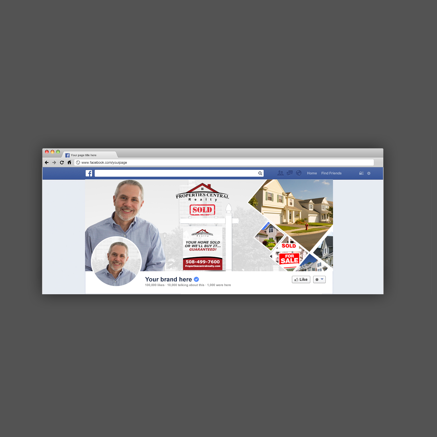 Facebook-Design von Pd Work für Properties Central, Inc | Design #21189845