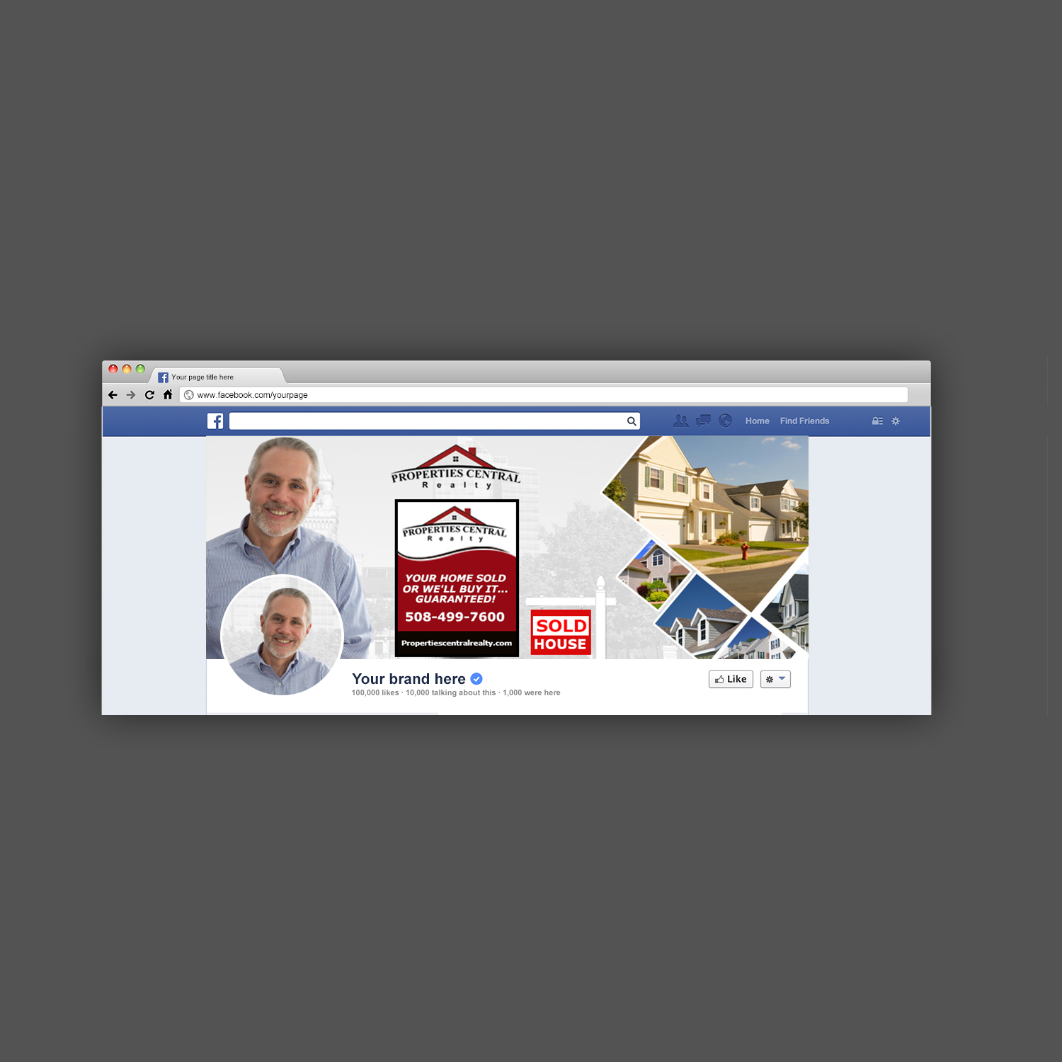 Facebook-Design von Pd Work für Properties Central, Inc | Design #21202407