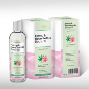 LA's Newest HEMP Facial Oil and Body Oil Packaging Project | Packaging Design by vpt_creations