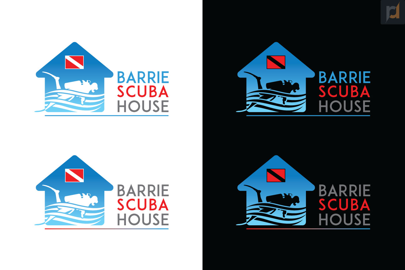 Diseño de Logo por R.R para Barrie scuba house  | Diseño: #21280835
