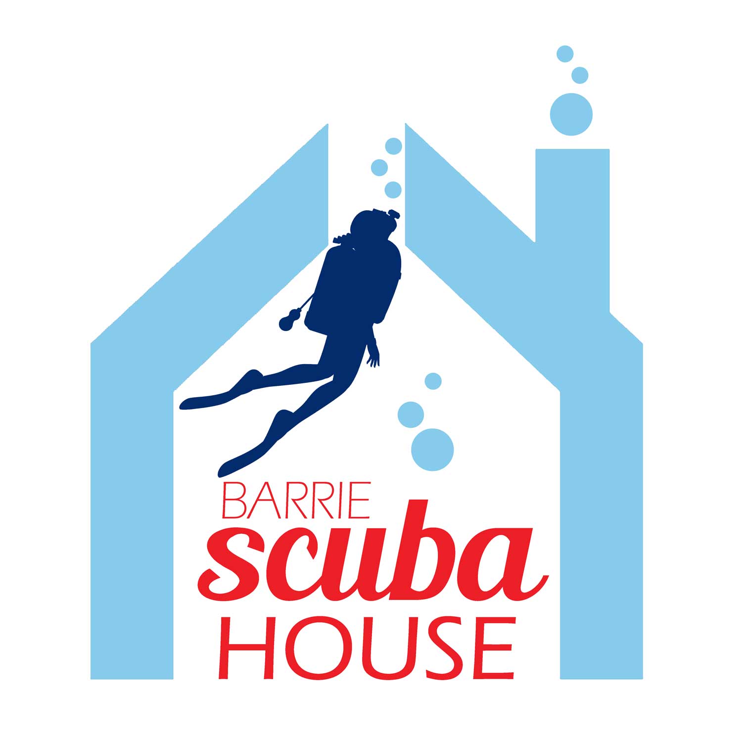 Logo Design by Jo Hooper for Barrie scuba house  | Design #21147828