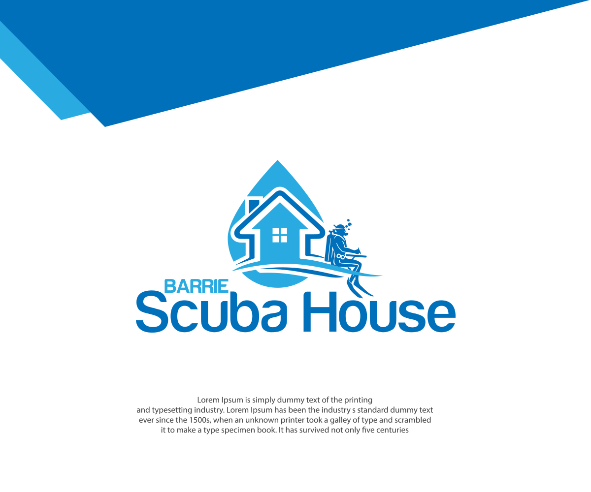 Logo Design by RedLine 3 for Barrie scuba house  | Design #21162665