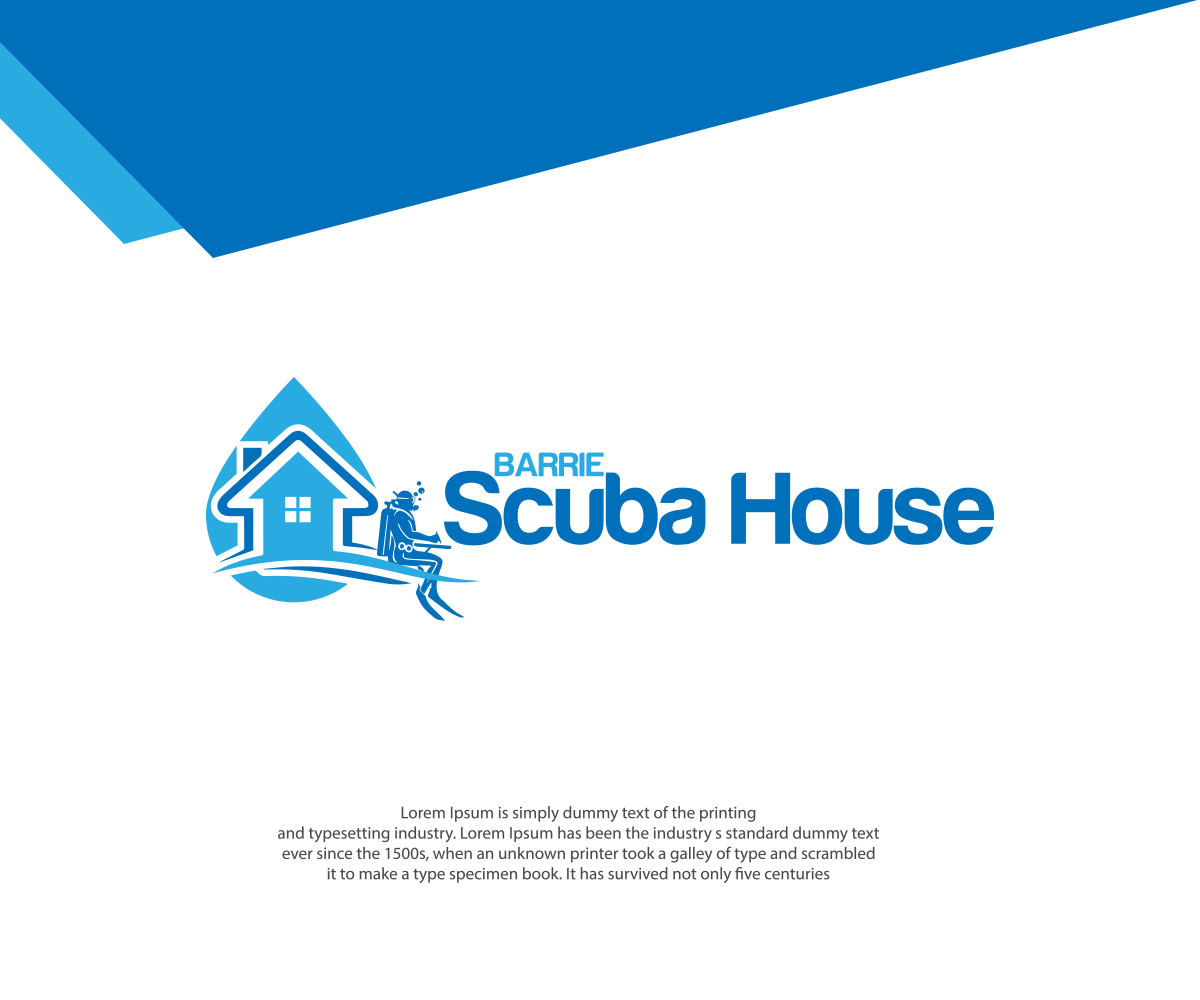 Logo Design by RedLine 3 for Barrie scuba house  | Design #21162667