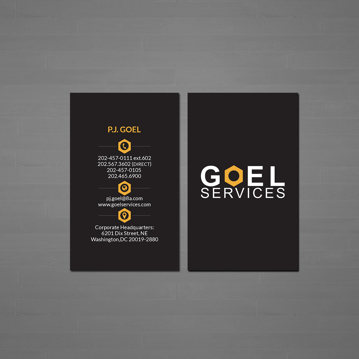 Diseño de Tarjeta de Presentación por Creations Box 2015 para Goel Services, Inc | Diseño #21150495