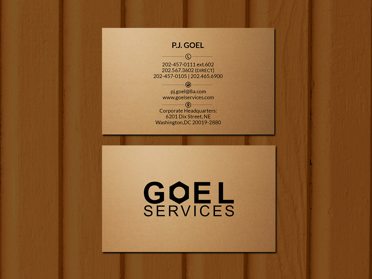 Diseño de Tarjeta de Presentación por Creations Box 2015 para Goel Services, Inc | Diseño #21150497