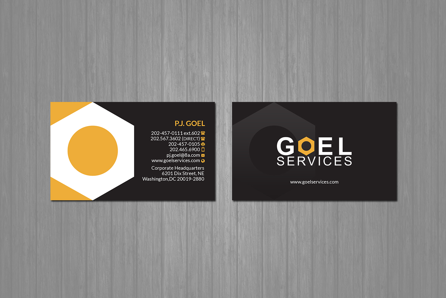 Business Card Design by Creations Box 2015 for Goel Services, Inc | Design #21150510