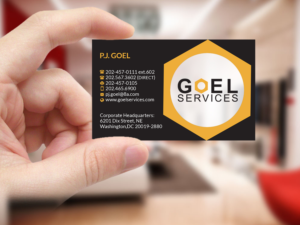 Business Card Design by Creations Box 2015 for Goel Services, Inc | Design: #21150531