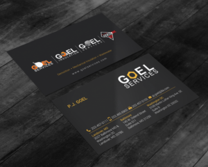 Diseño de Tarjeta de Presentación por chandrayaan.creative para Goel Services, Inc | Diseño #21152589
