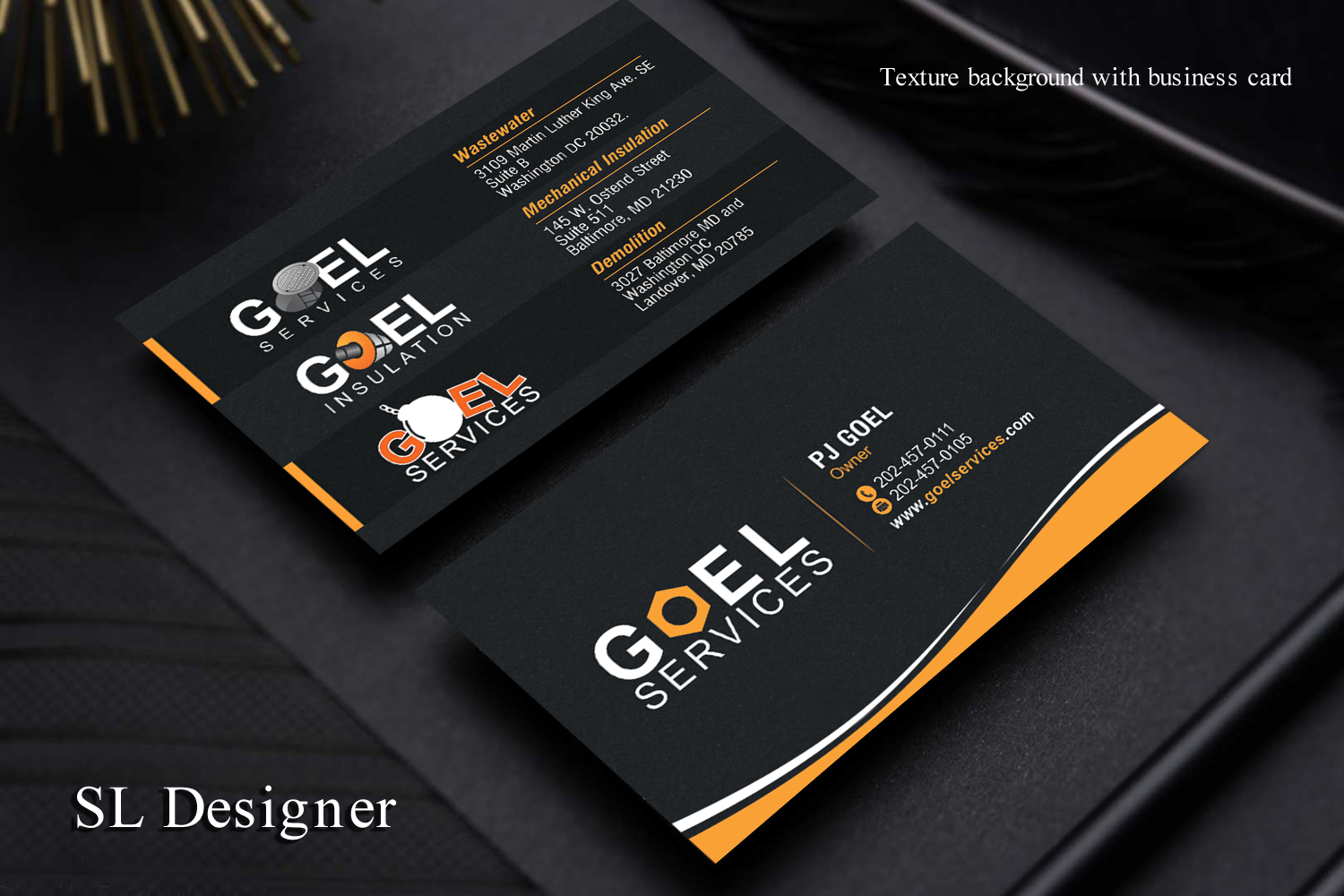 Diseño de Tarjeta de Presentación por SL Designer para Goel Services, Inc | Diseño #21196464