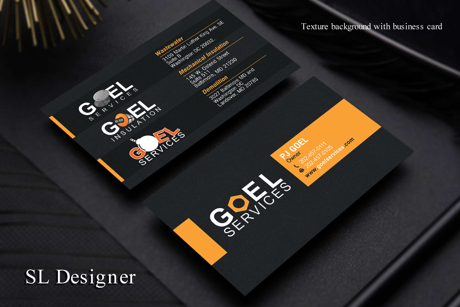 Diseño de Tarjeta de Presentación por SL Designer para Goel Services, Inc | Diseño #21196466
