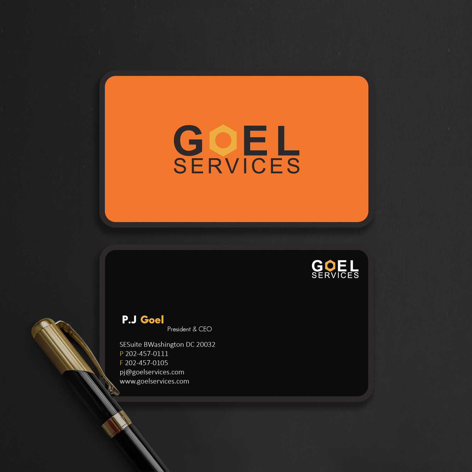 Diseño de Tarjeta de Presentación por Harly Bay para Goel Services, Inc | Diseño #21188076