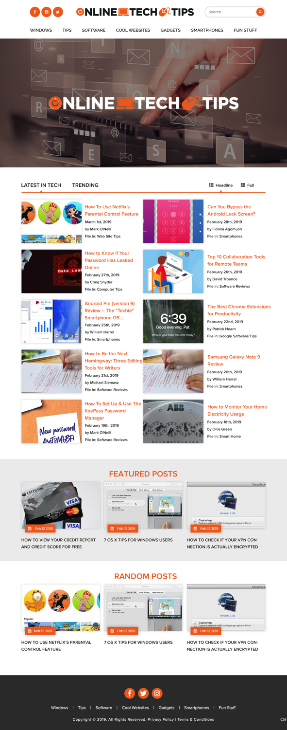 Web Design par pb pour Online Tech Tips.com, LLC | Design #21160984