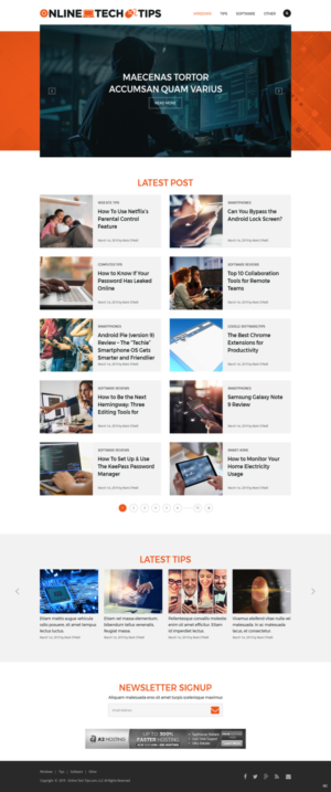 Web Design by pb for Online Tech Tips.com, LLC | Design: #21160985