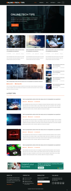 Web Design by pb for Online Tech Tips.com, LLC | Design: #21176447