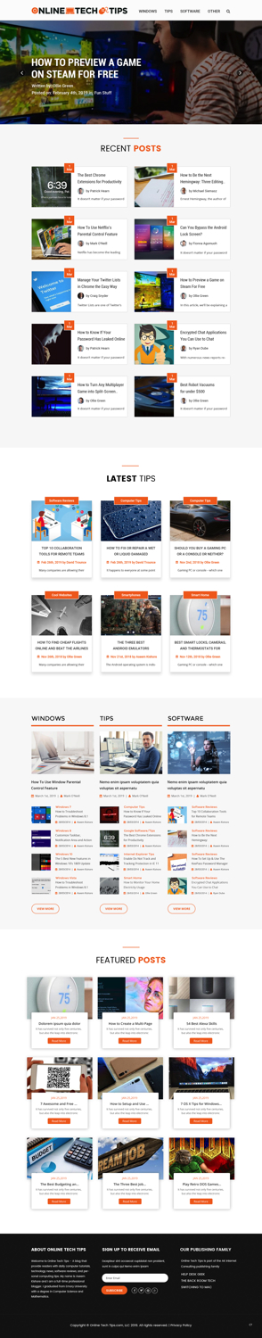Web Design by pb for Online Tech Tips.com, LLC | Design: #21194984