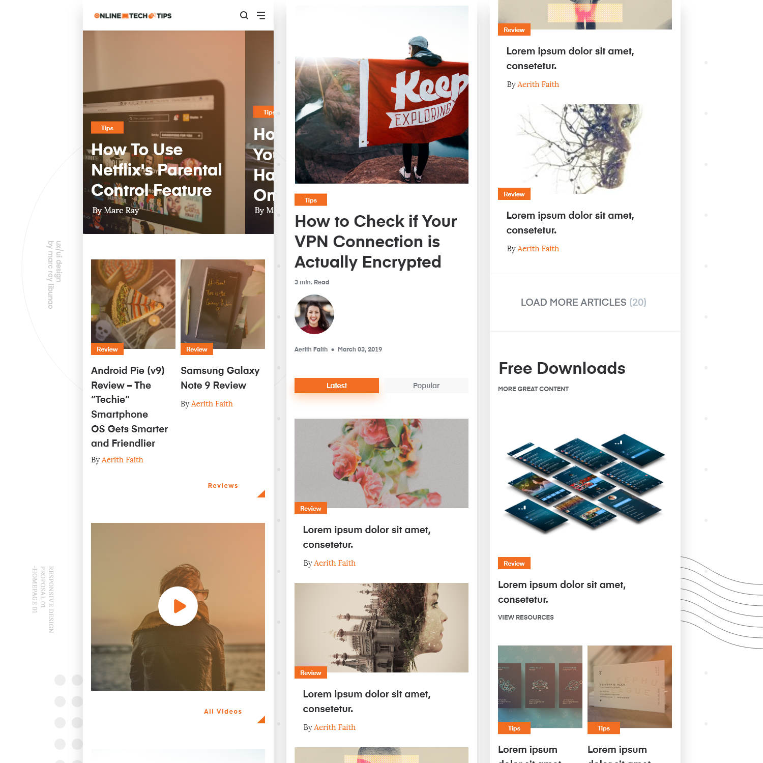 Web Design par Marc Ray pour Online Tech Tips.com, LLC | Design #21176952