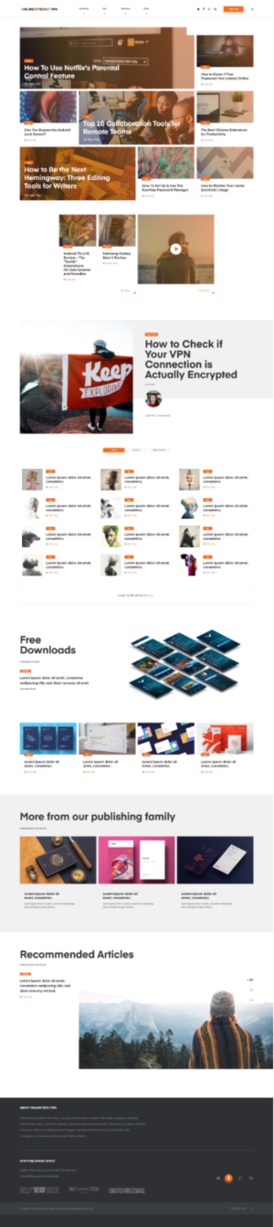 Web Design by Marc Ray for Online Tech Tips.com, LLC | Design: #21176954