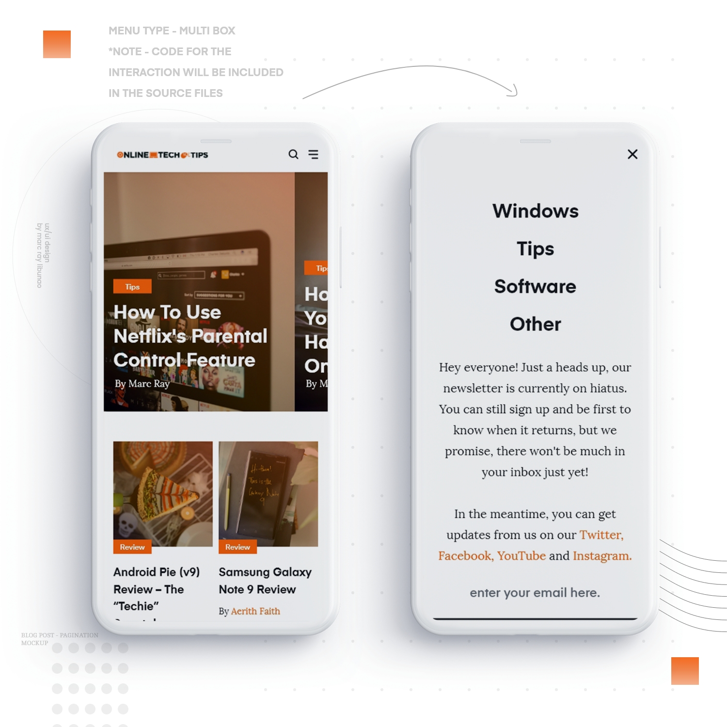 Web Design by Marc Ray for Online Tech Tips.com, LLC | Design #21179886