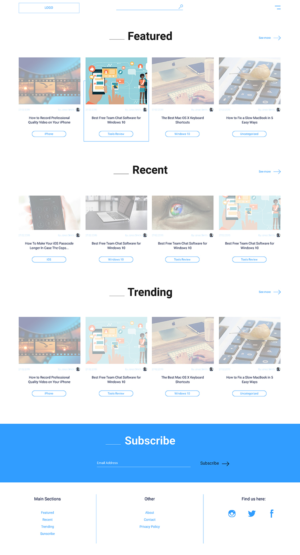 Web Design par Malgorzata 2 pour Online Tech Tips.com, LLC | Design : #21161300