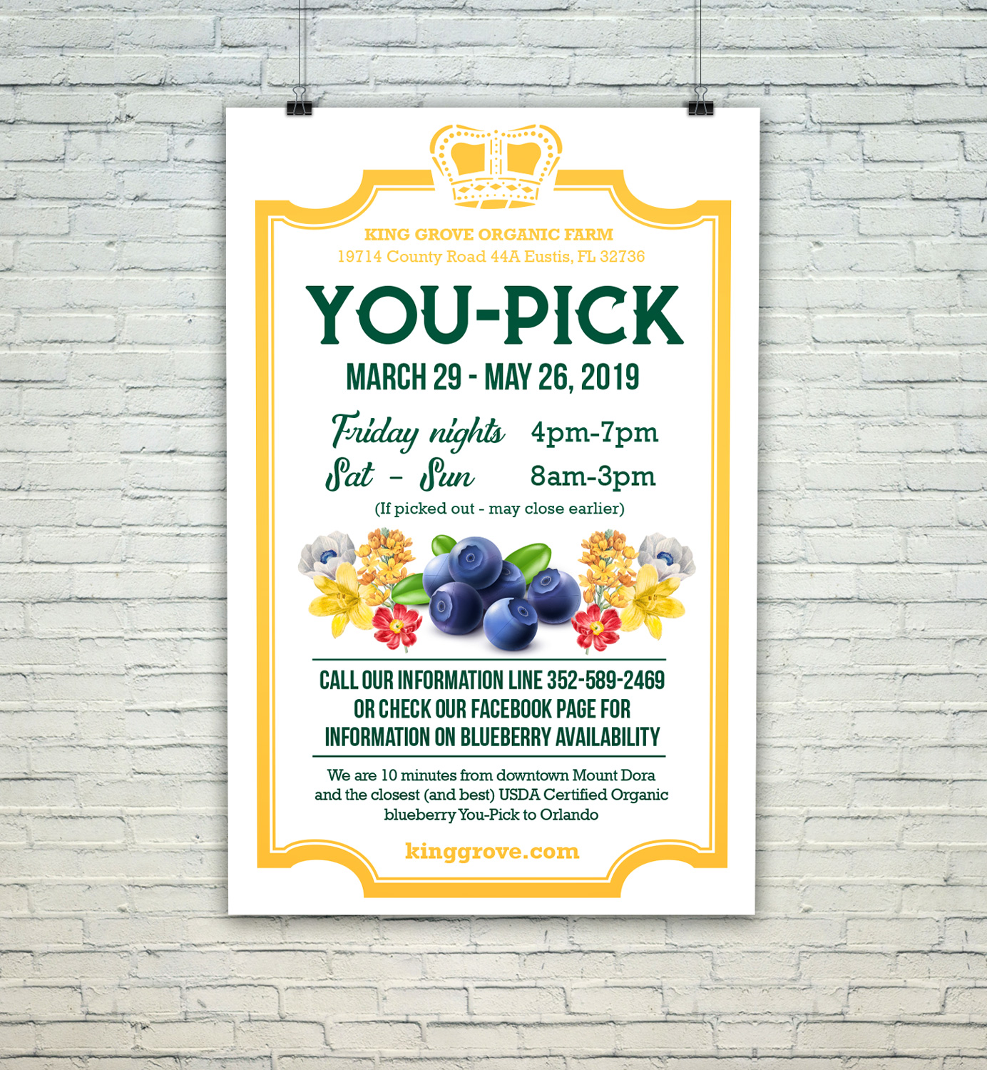 Poster Design by Valtti Design for King Grove Organic Farm | Design #21160375