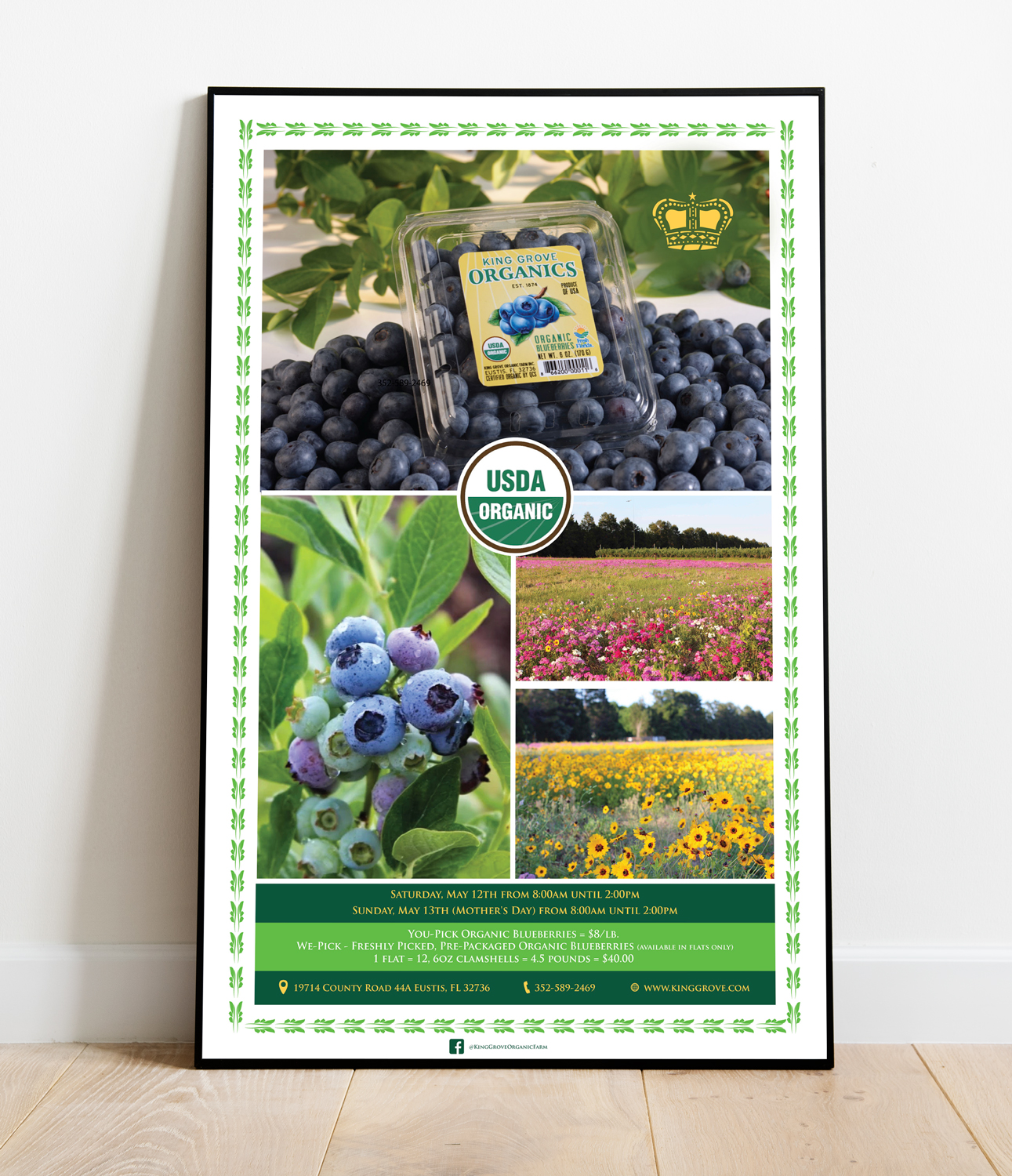 Poster-Design von vcreatived für King Grove Organic Farm | Design #21192853