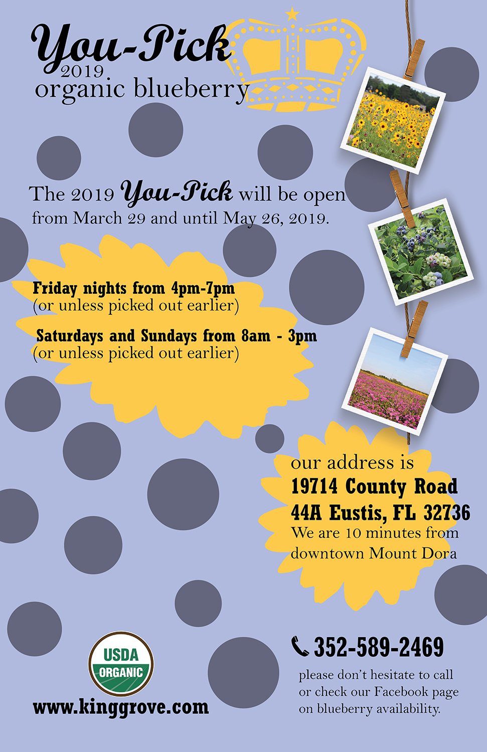 Poster Design by GrodaGraphics for King Grove Organic Farm | Design #21199345