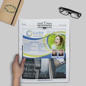 Garr Dental Center Needs a newspaper ad | Graphic Design by Maestroto