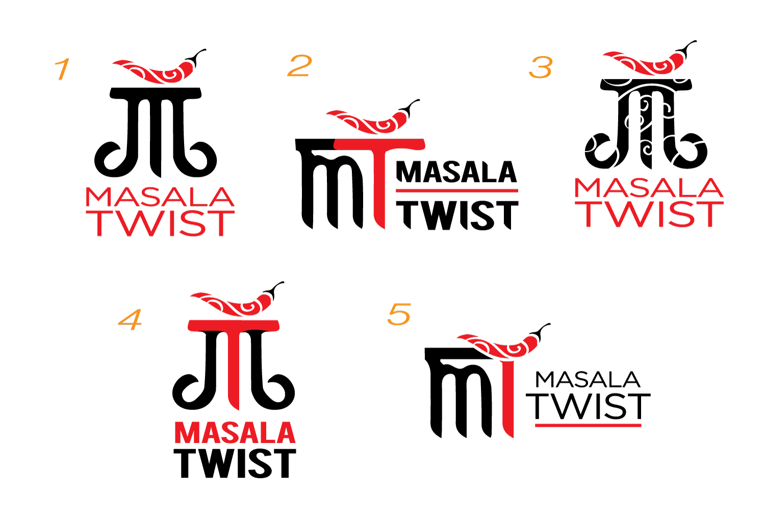 Logo Design by ajadinomar for Masala Twist | Design #21157194