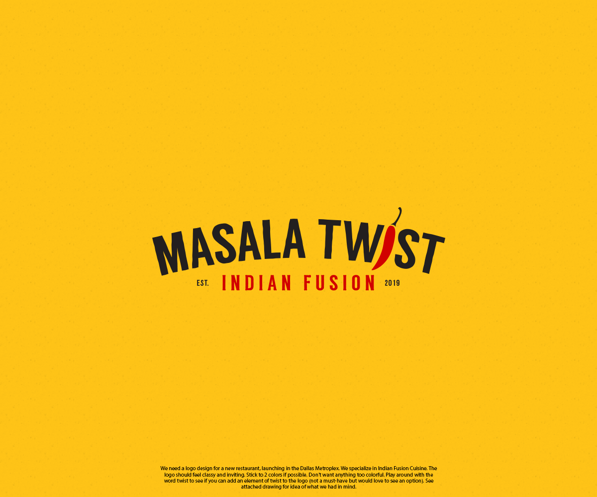 Logo Design by GBDESIGN for Masala Twist | Design #21195996