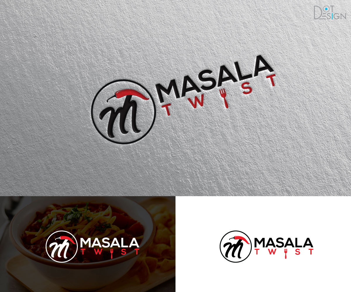 Logo Design by Dot Design 3 for Masala Twist | Design #21156806