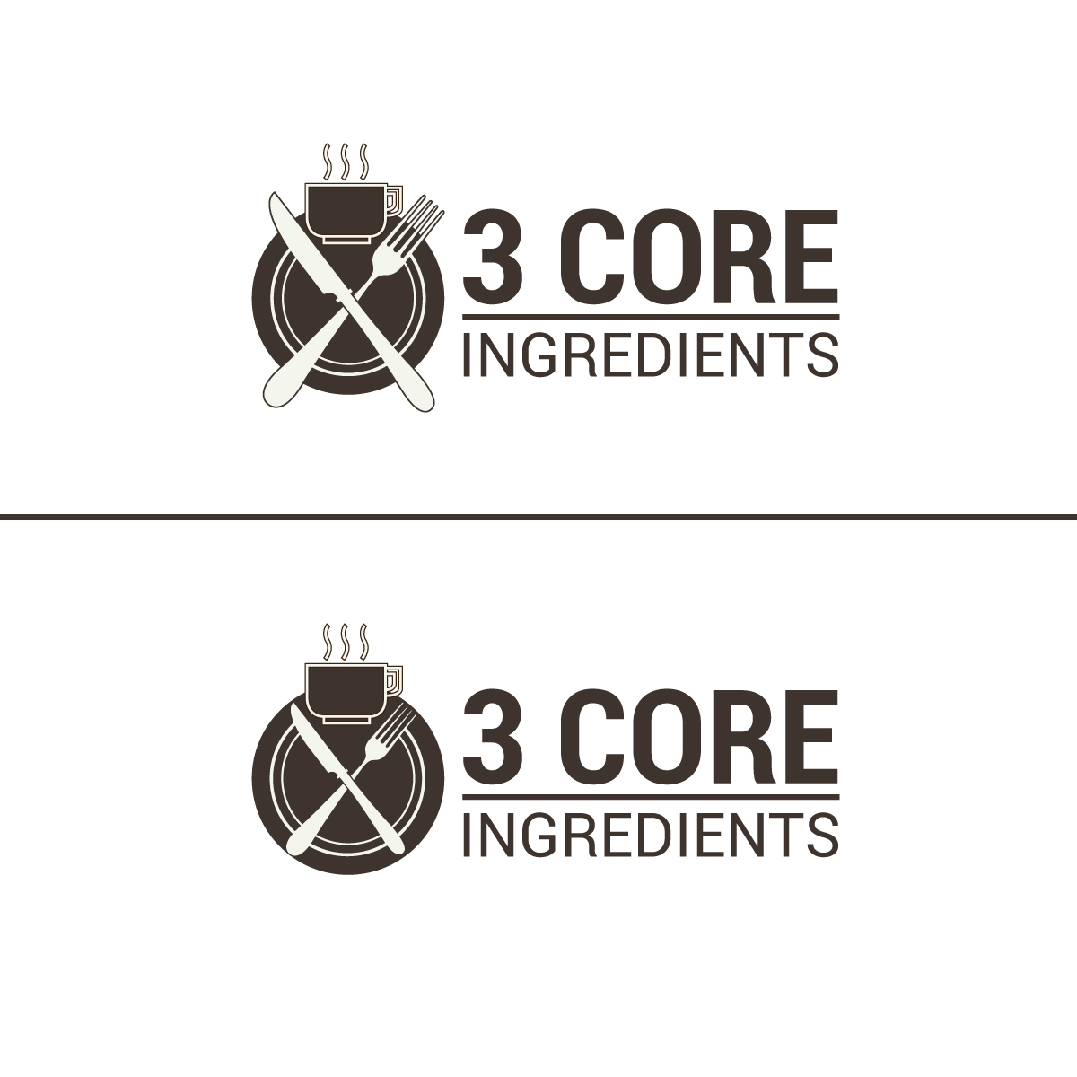 Logo Design by softvitals for 3 CORE INGREDIENTS | Design #21187260