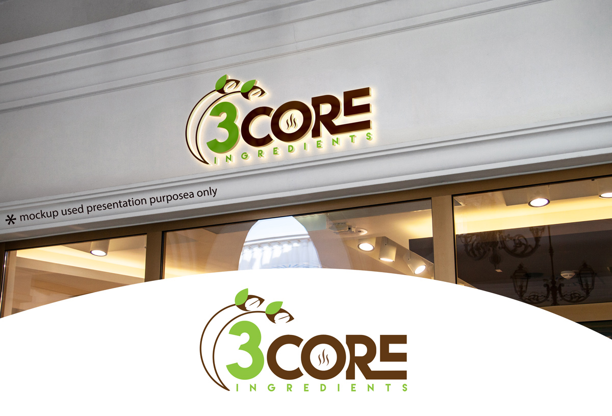 Diseño de Logo por A S design @ para 3 CORE INGREDIENTS | Diseño #21169356