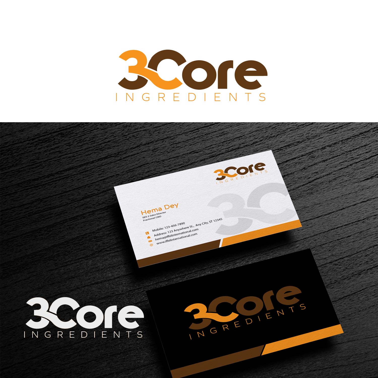 Logo Design by Finley Johnson for 3 CORE INGREDIENTS | Design #21205126