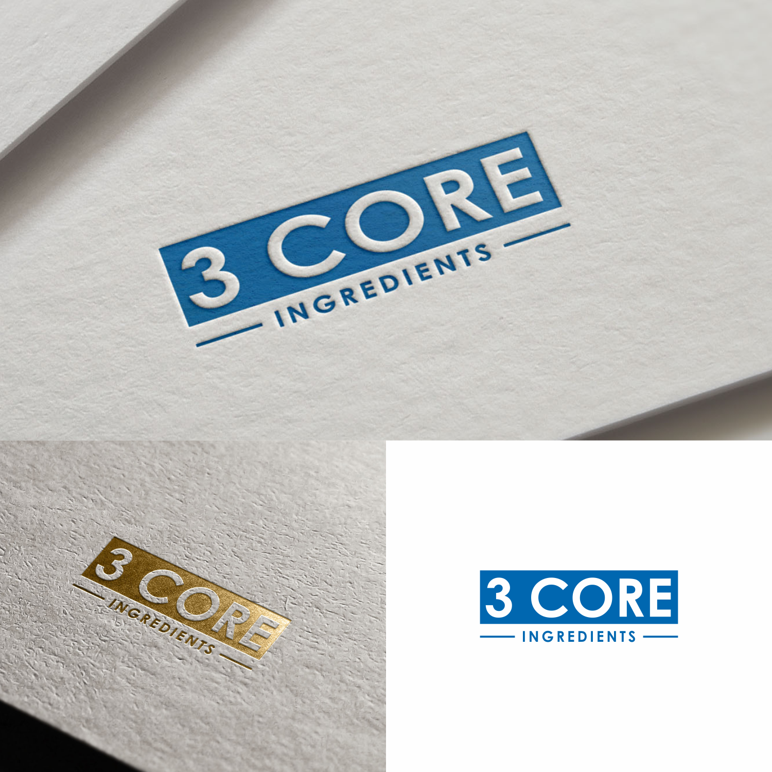 Logo Design by saher khan 2 for 3 CORE INGREDIENTS | Design #21148750