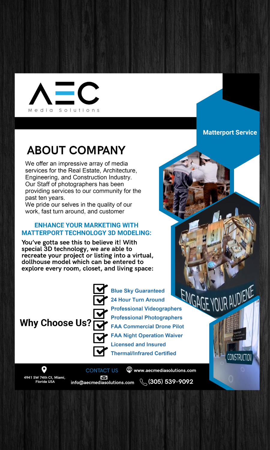 Flyer Design by Kreative Life for AEC Drone Services | Design #21155647