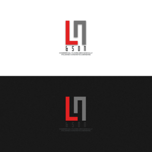 LN & Sons Commercial Floors Mechanically Polished Concrete & Grinding | Logo Design by SamiddhaH
